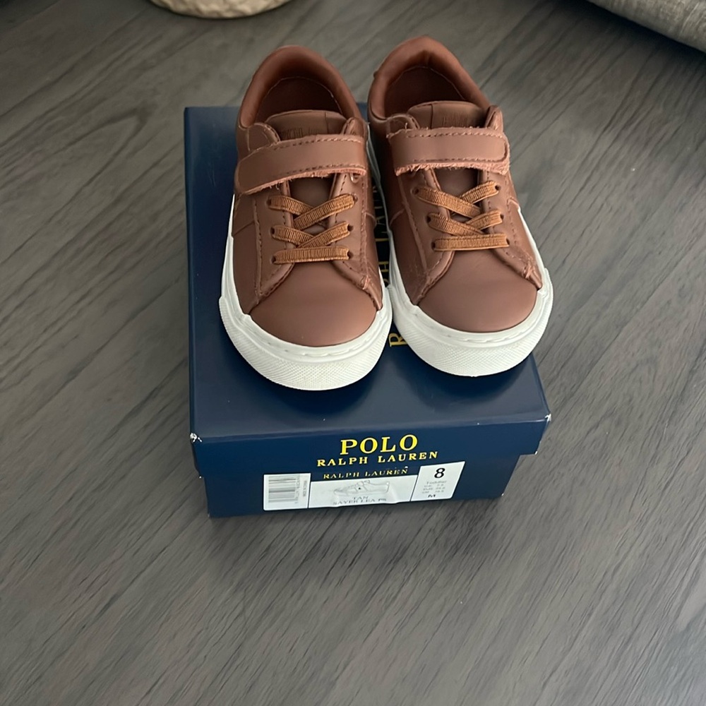 Toddler size 8 polo shoes